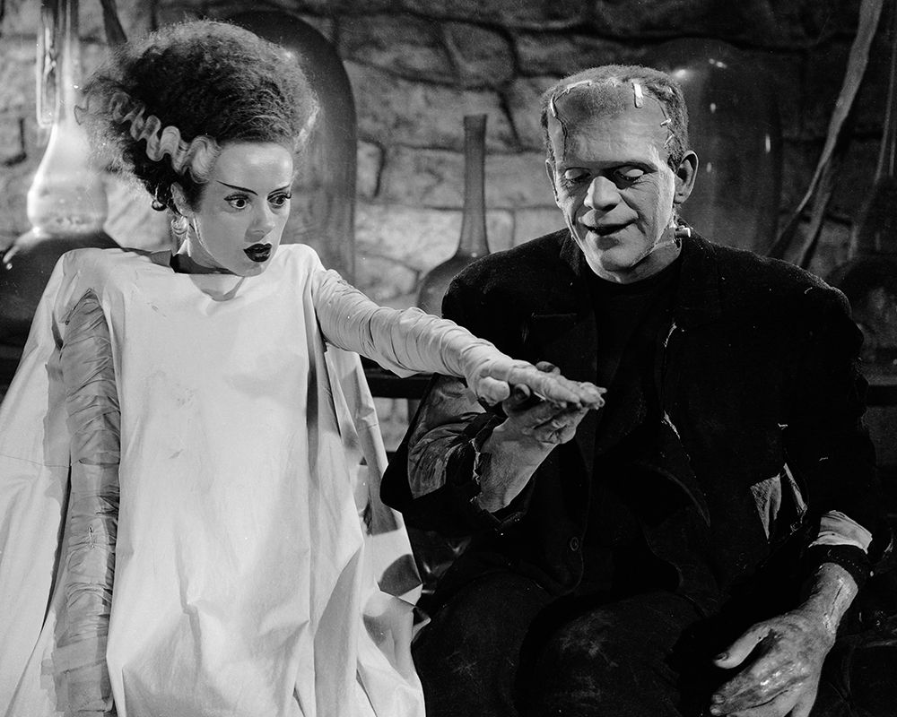 Elsa Lanchester, Boris Karloff, The Bride of Frankenstein, 1935 art print by Vintage Hollywood Archive for $57.95 CAD
