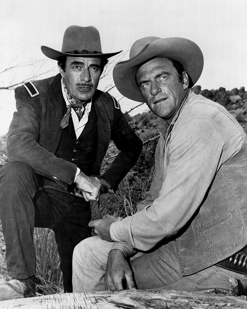 Gilbert Roland, James Arness, 1963 art print by Vintage Hollywood Archive for $57.95 CAD