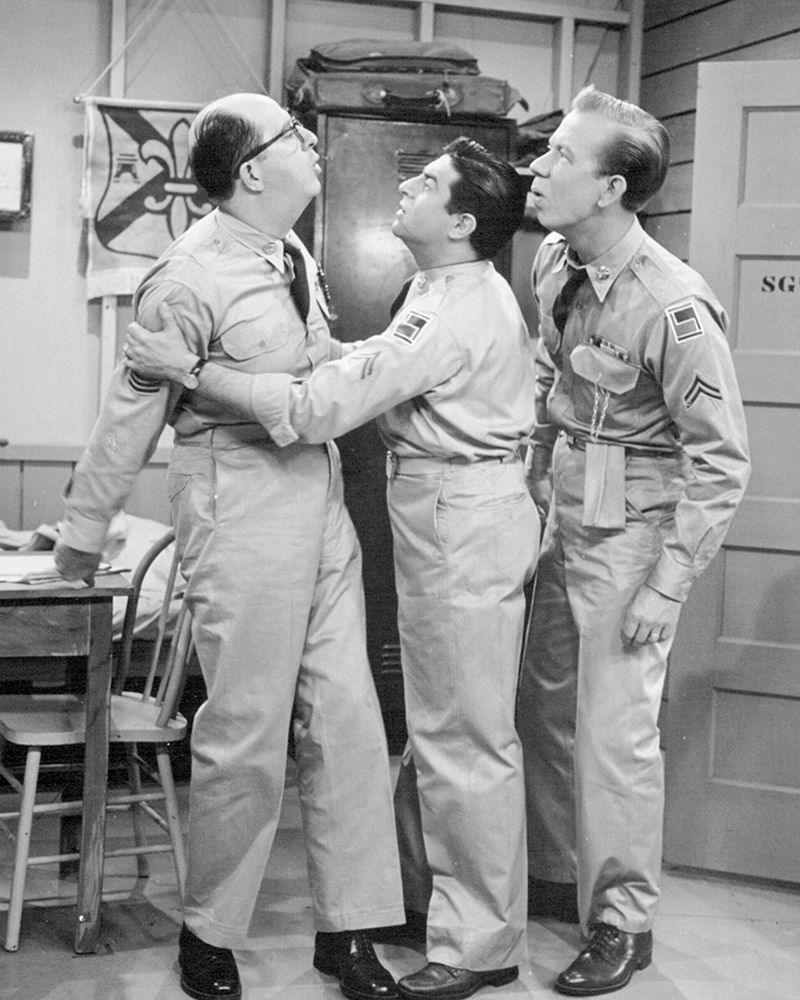Phil Silvers, Harvey Lembeck, Allan Melvin, Youll Never Get Rich art print by Vintage Hollywood Archive for $57.95 CAD