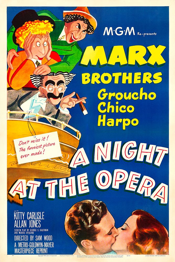 A Night at the Opera-1948 art print by Vintage Hollywood Archive for $57.95 CAD