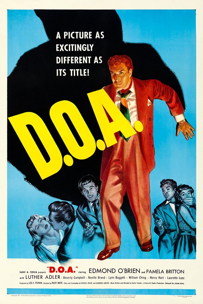 D.O.A. 1950 art print by Vintage Hollywood Archive for $57.95 CAD