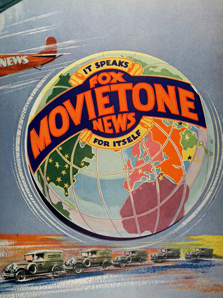 Fox Movietone News-1929 art print by Vintage Hollywood Archive for $57.95 CAD