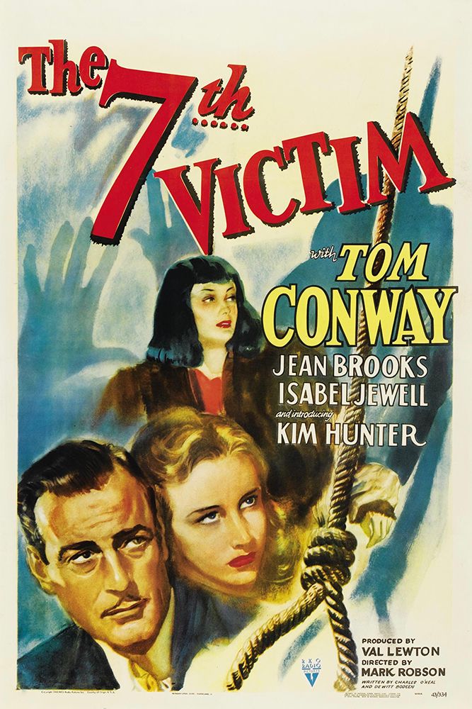 The Seventh Victim one-sheet-RKO-1943 art print by Vintage Hollywood Archive for $57.95 CAD
