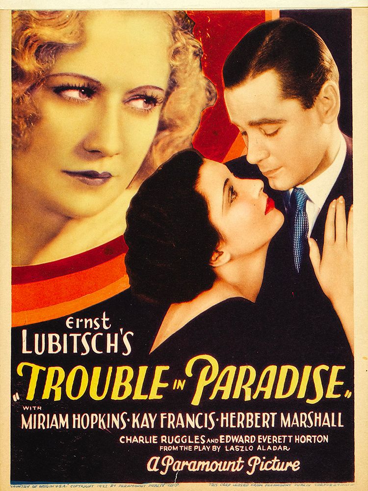 Trouble in Paradise-1932 art print by Vintage Hollywood Archive for $57.95 CAD