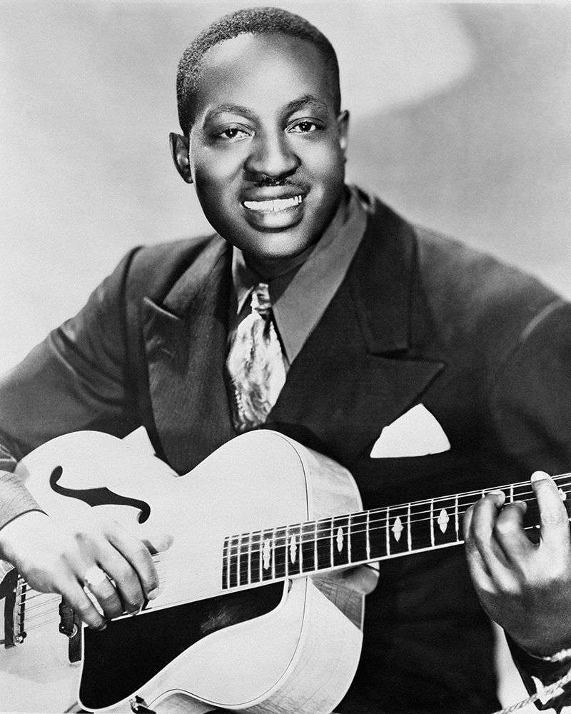 Big Bill Broonzy with a Gibson L-7 guitar-1951 art print by Vintage Music Archive for $57.95 CAD