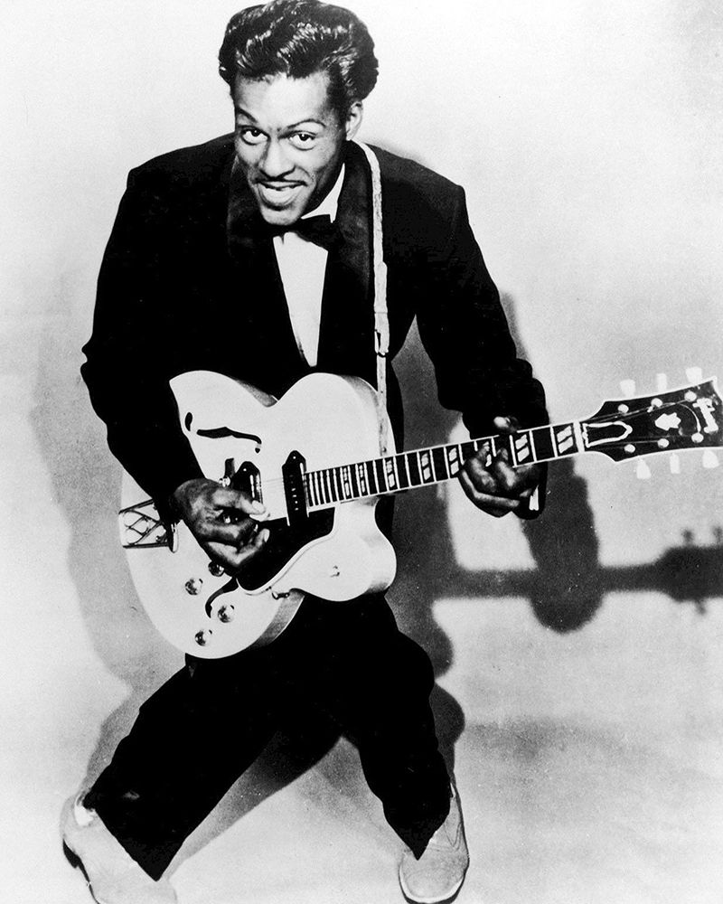 Chuck Berry-1957 art print by Vintage Music Archive for $57.95 CAD