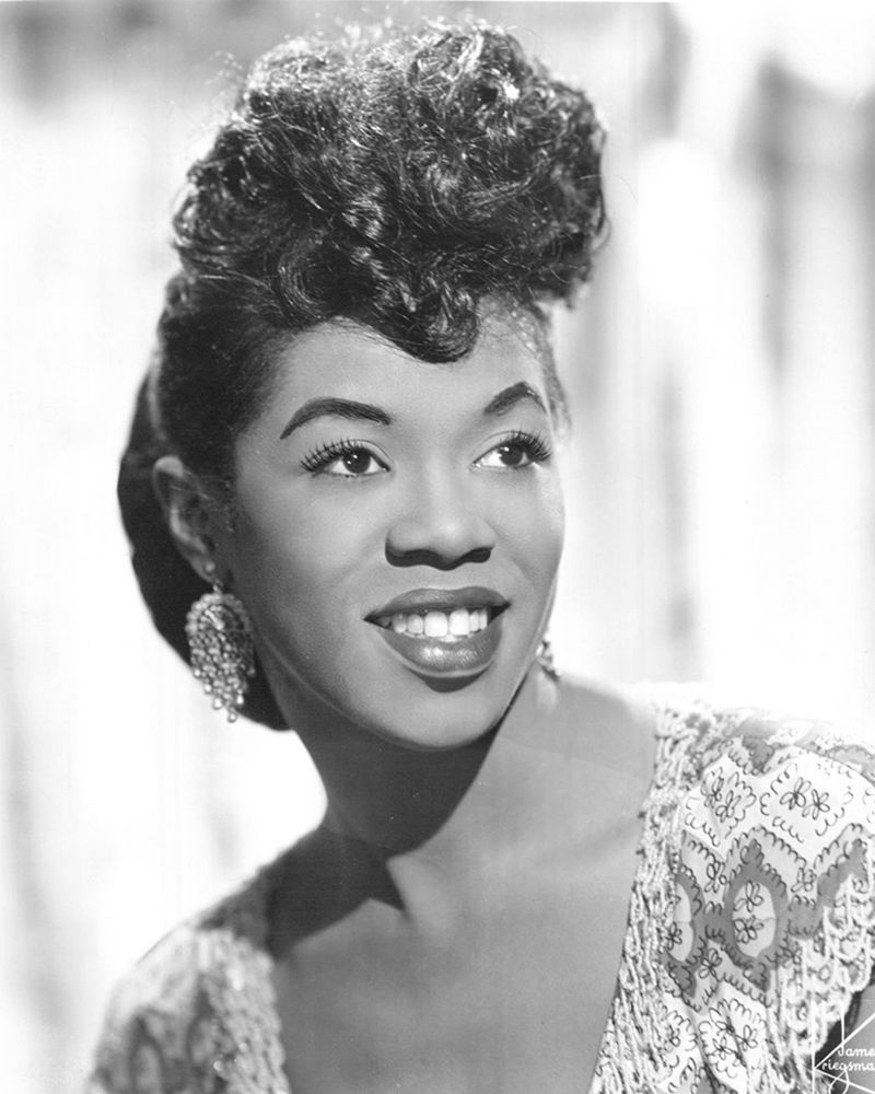 Sarah Vaughan-1955 art print by Vintage Music Archive for $57.95 CAD