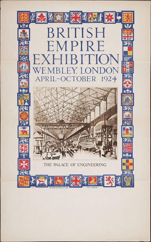 British Empire Exhibition-1924-Engineering art print by Worlds Fair Posters for $57.95 CAD