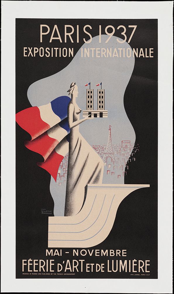 Paris-1937-Lady art print by Worlds Fair Posters for $57.95 CAD