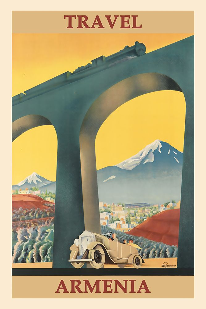 Armenia Travel art print by Vintage Travel Posters for $57.95 CAD