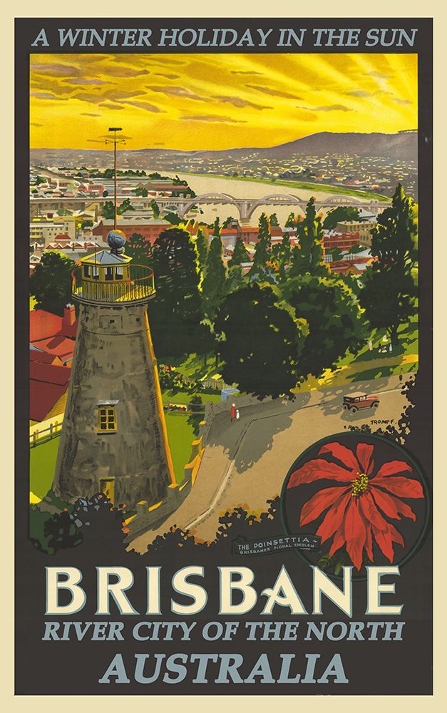 Australia Brisbane Poster art print by Vintage Travel Posters for $57.95 CAD