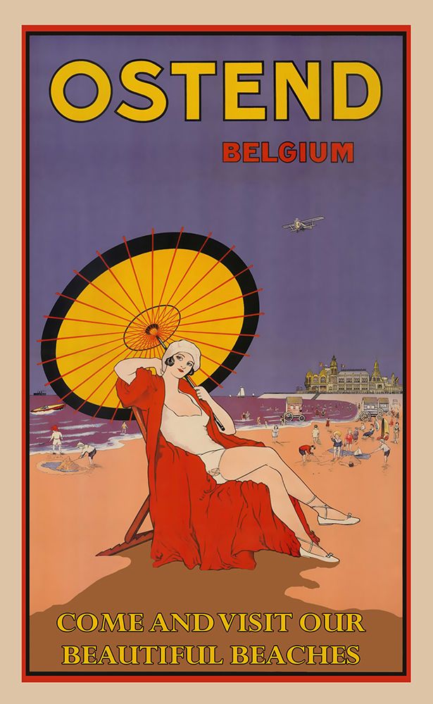 Belgium Ostend art print by Vintage Travel Posters for $57.95 CAD