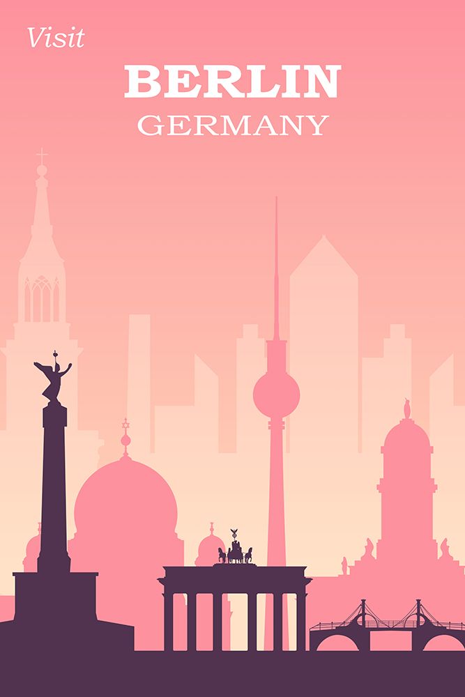 Berlin Travel Poster art print by Vintage Travel Posters for $57.95 CAD