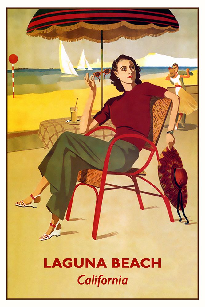 Laguna Beach-California Vintage Travel art print by Vintage Travel Posters for $57.95 CAD