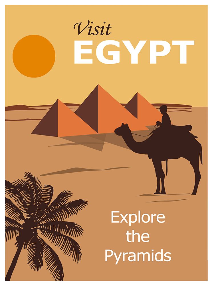 Egypt Cairo Travel Poster art print by Vintage Travel Posters for $57.95 CAD