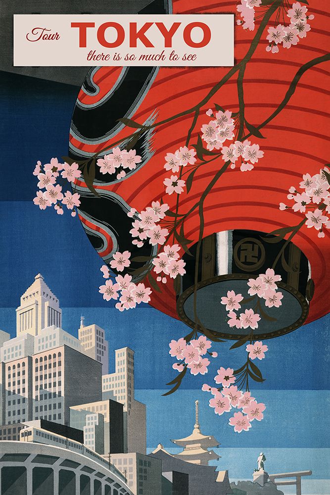 Tokyo Japan Travel Poster art print by Vintage Travel Posters for $57.95 CAD