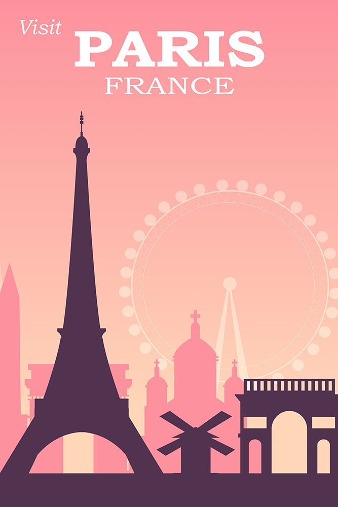 Paris Travel Poster art print by Vintage Travel Posters for $57.95 CAD