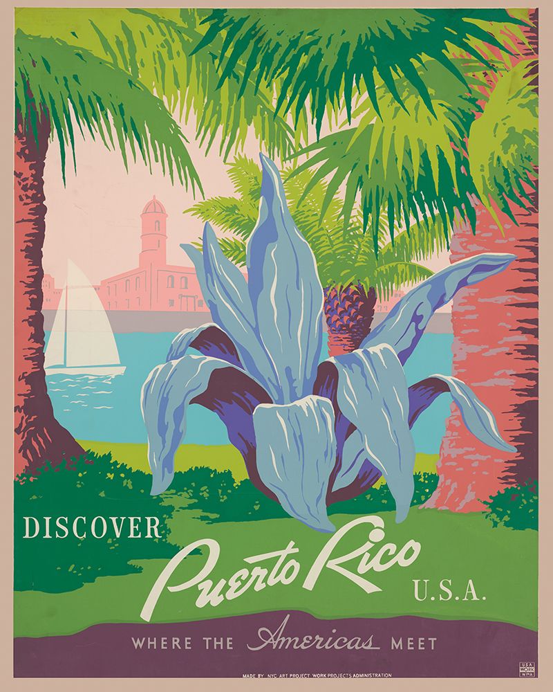Puerto Rico Travel Poster art print by Vintage Travel Posters for $57.95 CAD