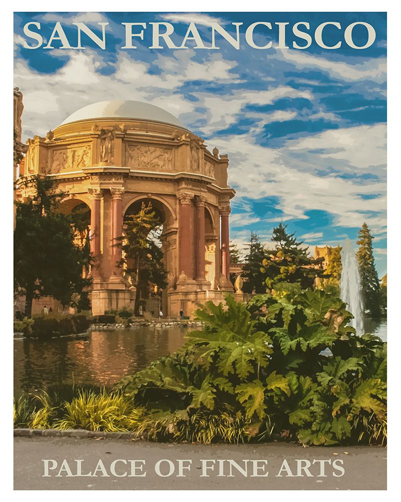 Palace of Fine Arts San Francisco Travel Poster art print by Vintage Travel Posters for $57.95 CAD