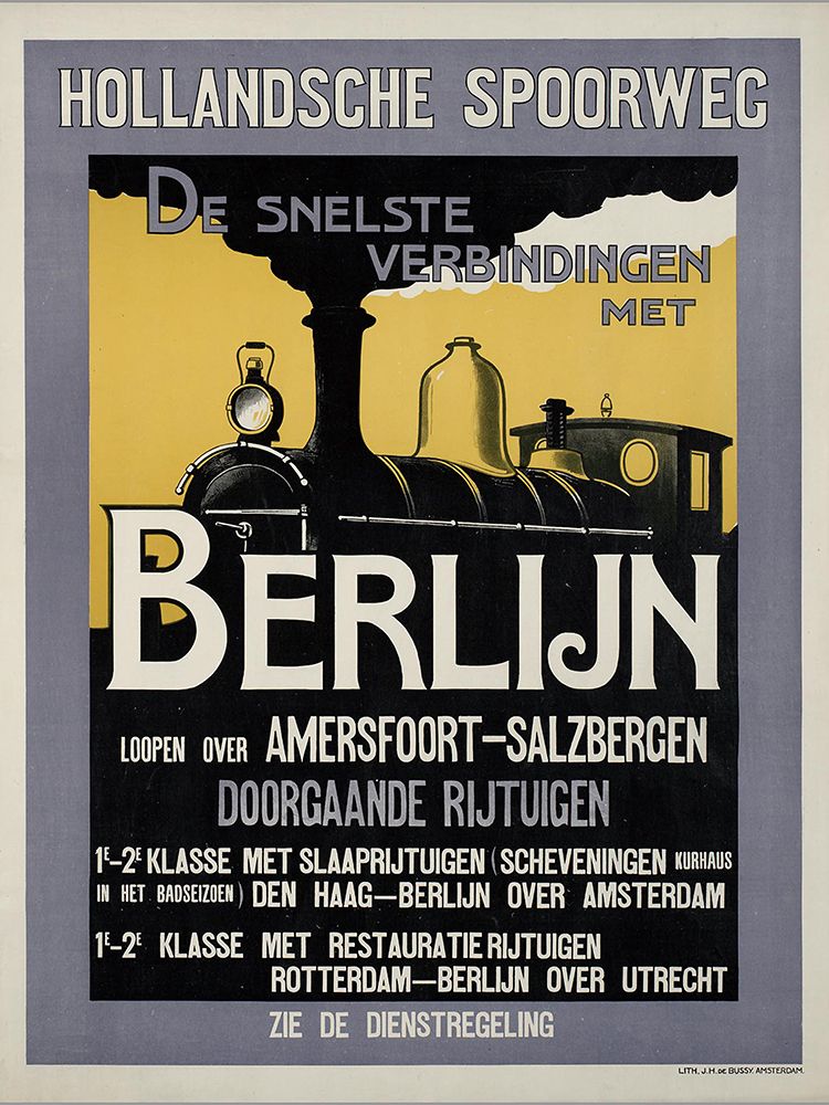 Train Travel Vintage Poster art print by Vintage Travel Posters for $57.95 CAD