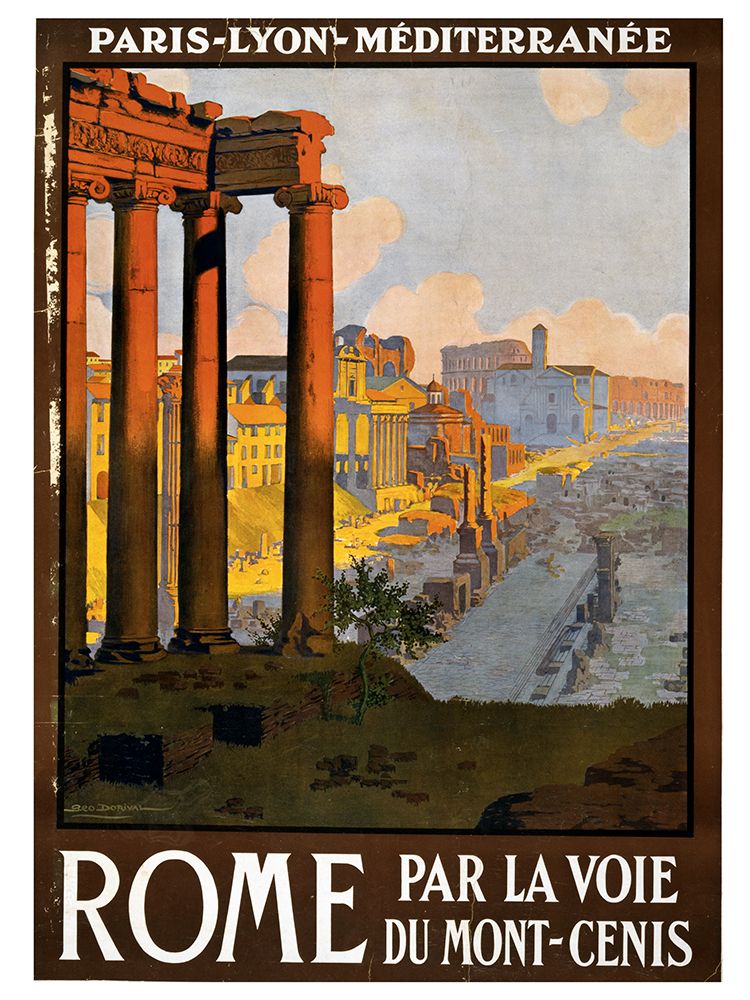 Travel Poster Rome art print by Vintage Travel Posters for $57.95 CAD
