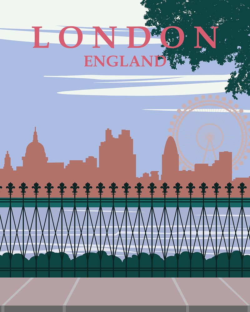 London Vintage Travel Poster art print by Vintage Travel Posters for $57.95 CAD