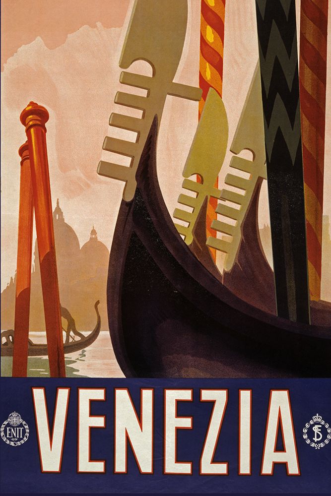 Venezia Vintage Travel Poster art print by Vintage Travel Posters for $57.95 CAD