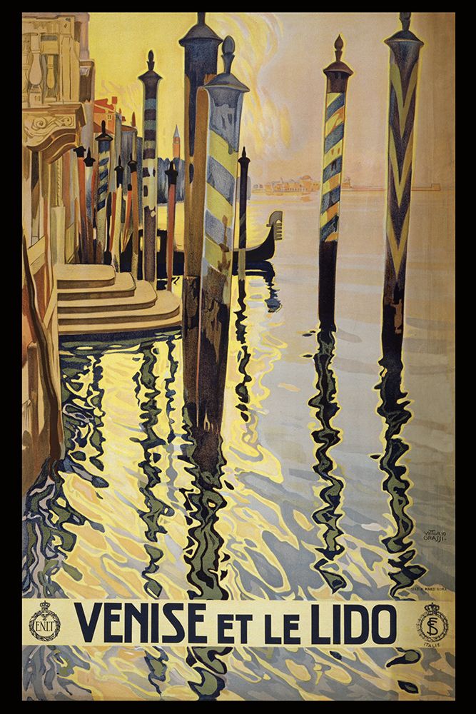 Venice Vintage Travel Poster art print by Vintage Travel Posters for $57.95 CAD