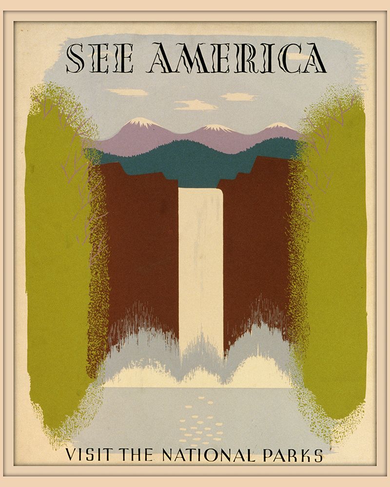 American National Parks Travel Poster art print by Vintage Travel Posters for $57.95 CAD