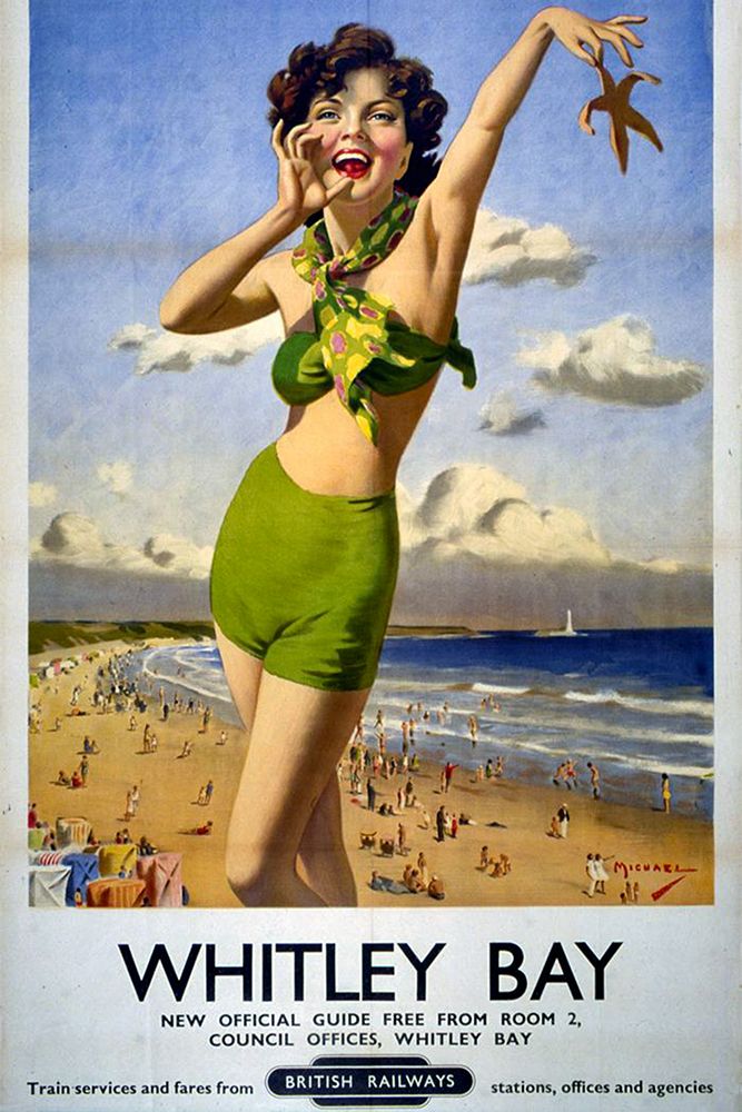 Whitley Bay Railway Poster art print by Vintage Travel Posters for $57.95 CAD