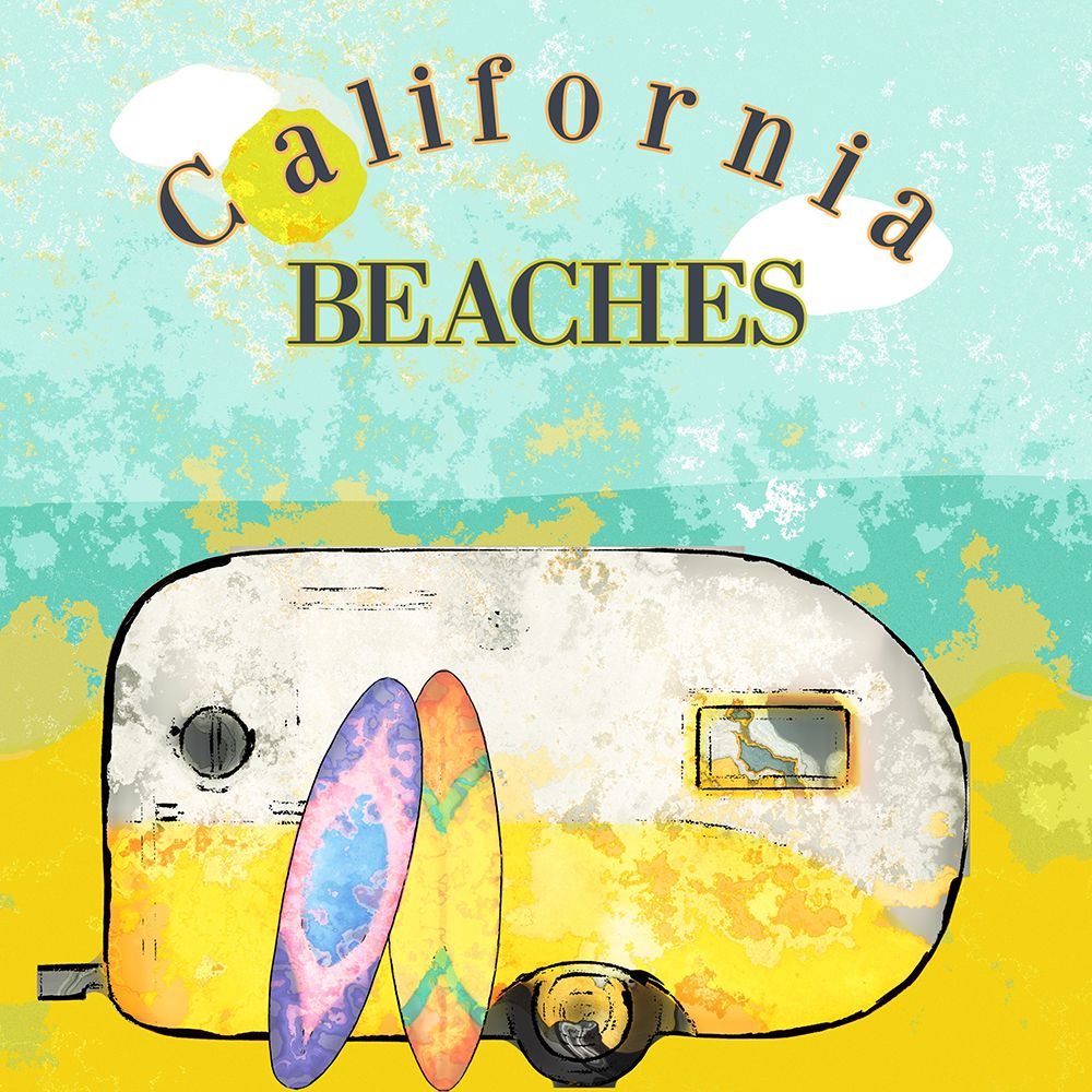 California Beaches art print by Vintage Travel Posters for $57.95 CAD