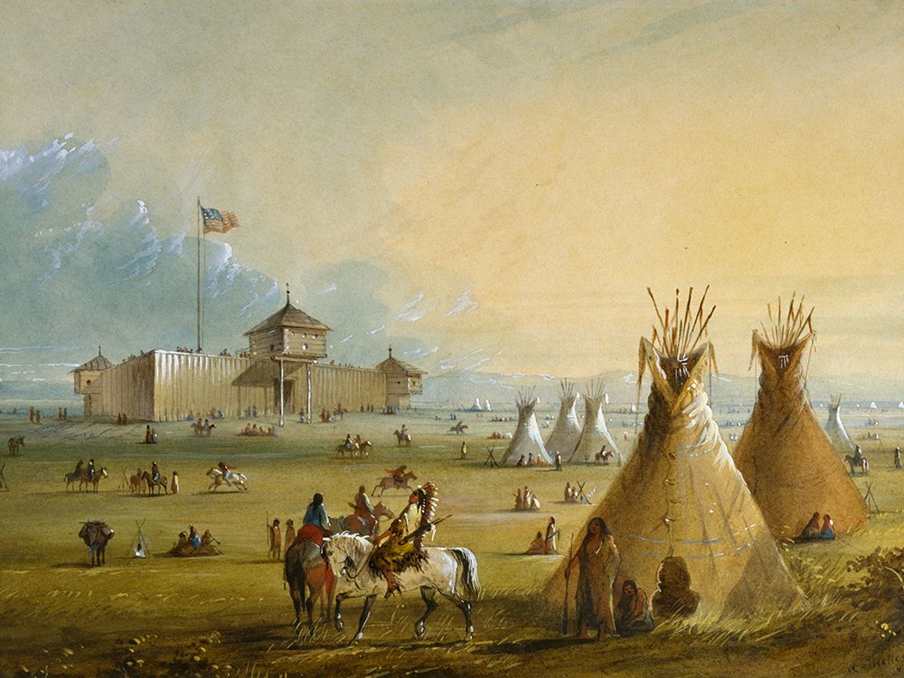 Fort Laramie art print by Alfred Jacob Miller for $57.95 CAD