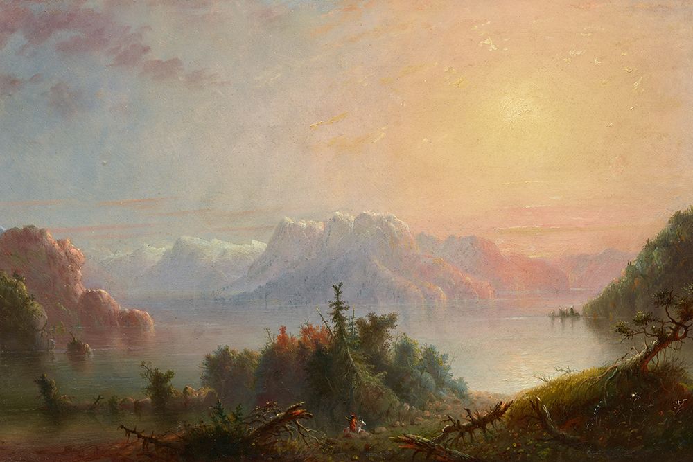 The Lake Her Bosom Expands to the Sky art print by Alfred Jacob Miller for $57.95 CAD