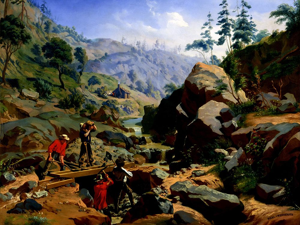 Miners in the Sierras art print by Charles Christian Nahl for $57.95 CAD