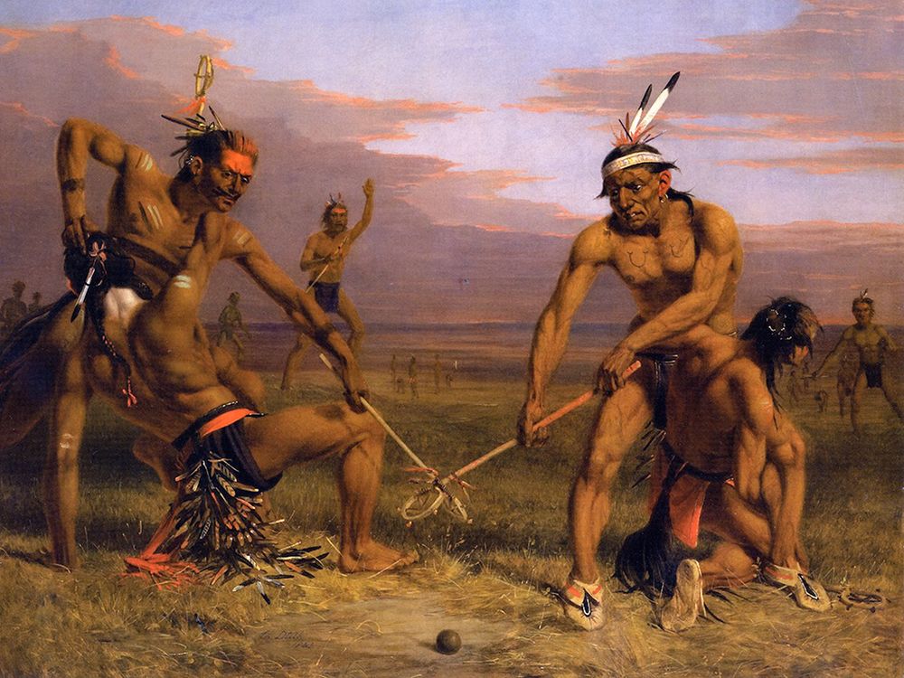 Sioux Playing Ball art print by Charles Deas for $57.95 CAD