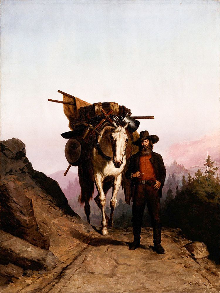 California Miner with Pack Horse art print by Henry Raschen for $57.95 CAD