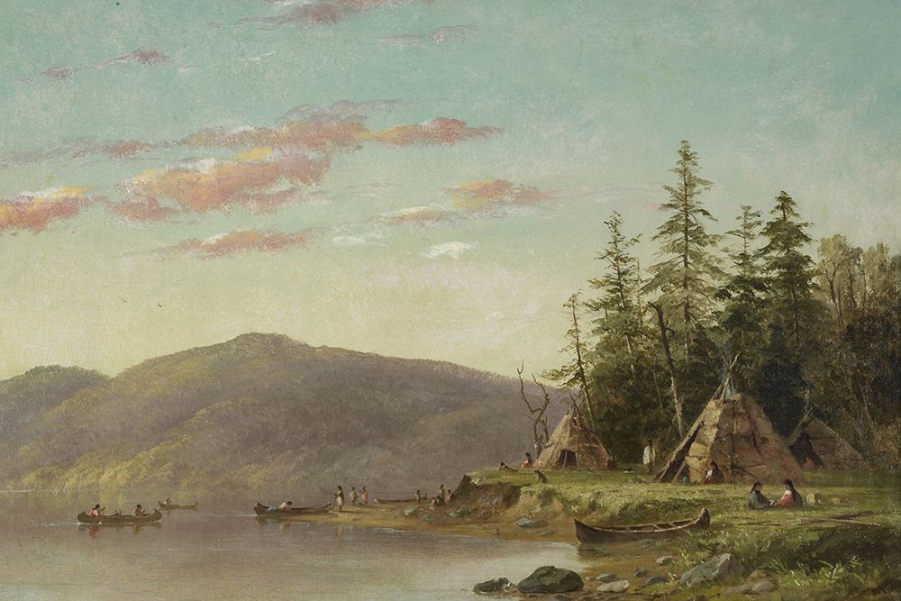 Chippewa Encampment on the Upper Mississippi art print by Seth Eastman for $57.95 CAD