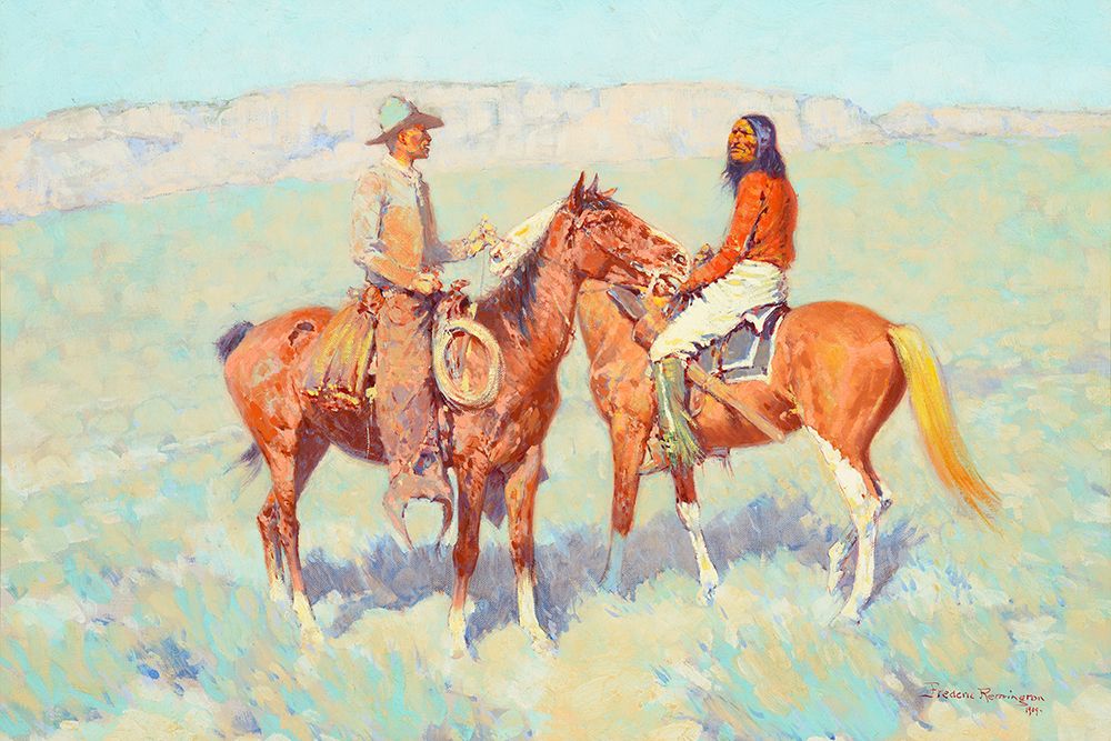 Casuals on the Range art print by Frederic Remington for $57.95 CAD