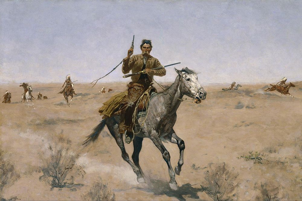 The Flight art print by Frederic Remington for $57.95 CAD