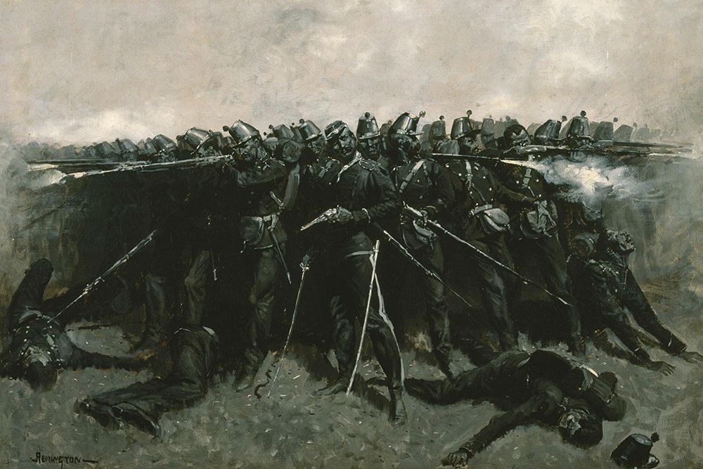 The Infantry Square art print by Frederic Remington for $57.95 CAD