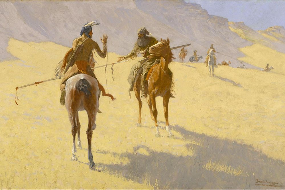 The Parley art print by Frederic Remington for $57.95 CAD