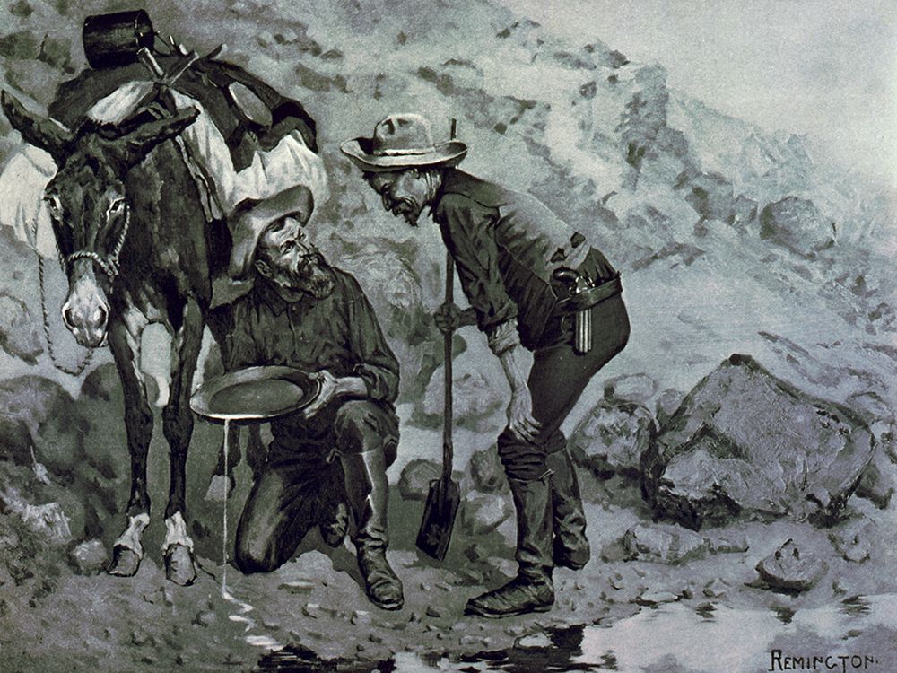 Miners Prospecting art print by Frederic Remington for $57.95 CAD