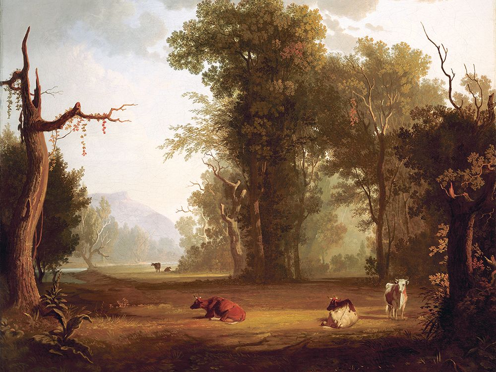 Landscape with Cattle art print by George Caleb Bingham for $57.95 CAD