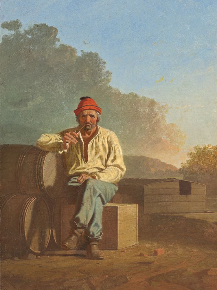Mississippi Boatman art print by George Caleb Bingham for $57.95 CAD