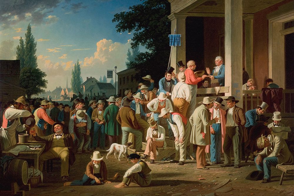 The County Election art print by George Caleb Bingham for $57.95 CAD
