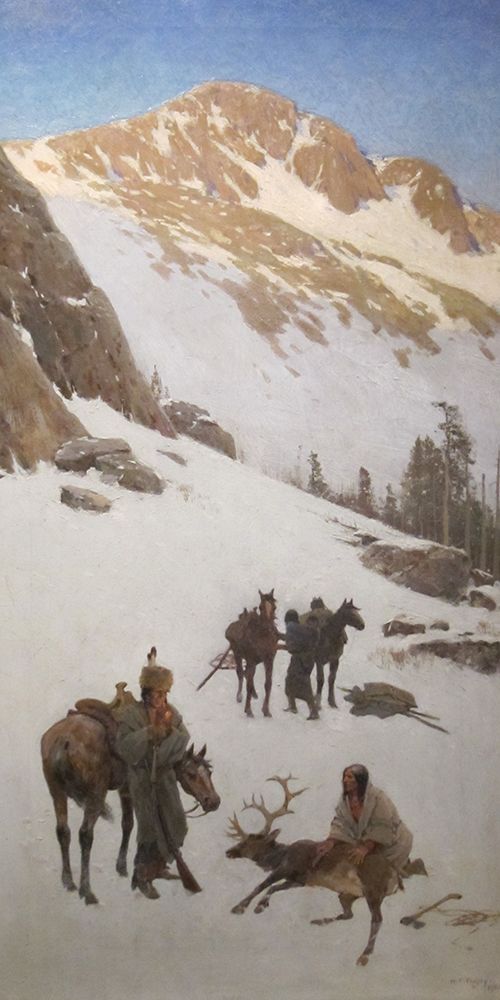 Indian Elk Hunting art print by Henry F Farny for $57.95 CAD