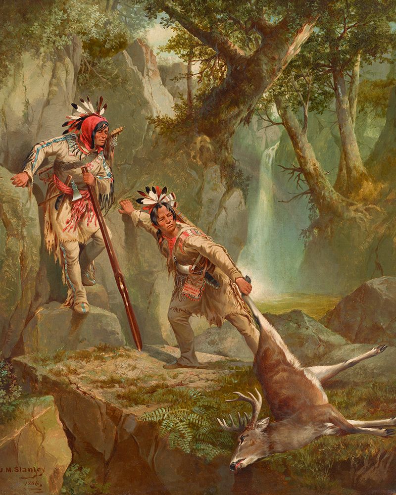 The Deer Slayers art print by John Mix Stanley for $57.95 CAD