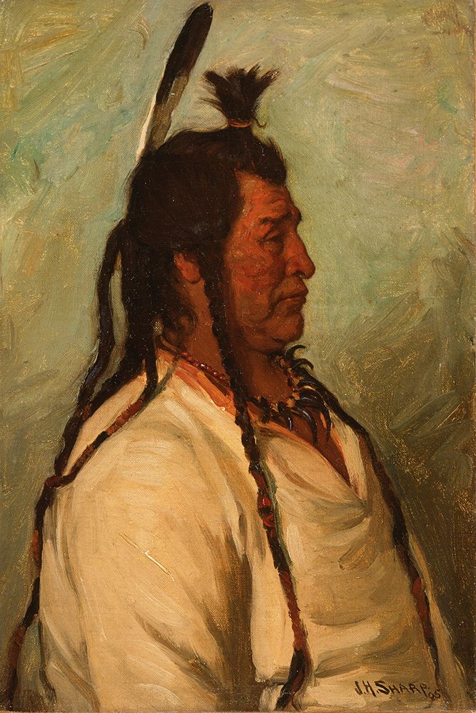 Big Brave, Blackfeet Dance Chief art print by Joseph Henry Sharp for $57.95 CAD