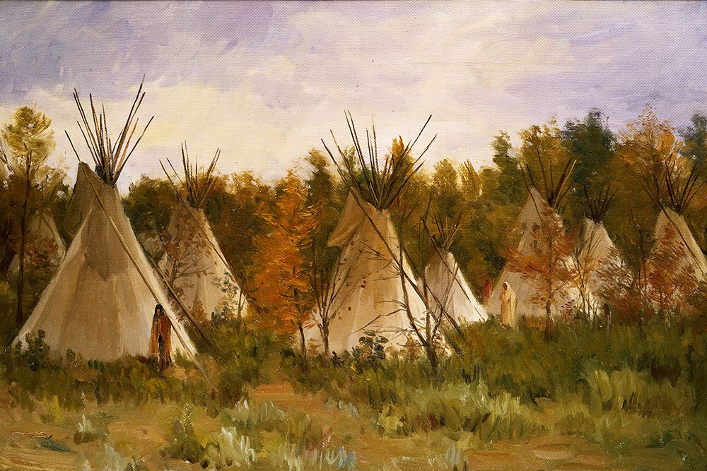 The Summer Camp art print by Joseph Henry Sharp for $57.95 CAD