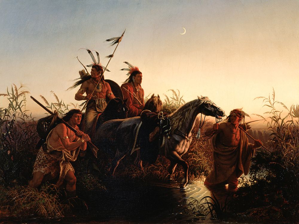 The Captive Charger art print by Karl Ferdinand Wimar for $57.95 CAD